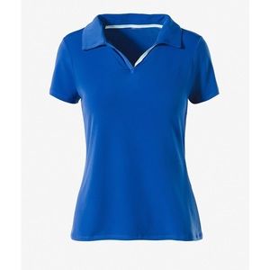 CHICOS weekend Polo Top blue size 0
